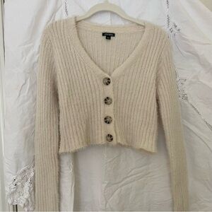 wild fable cream fuzzy cardigan!